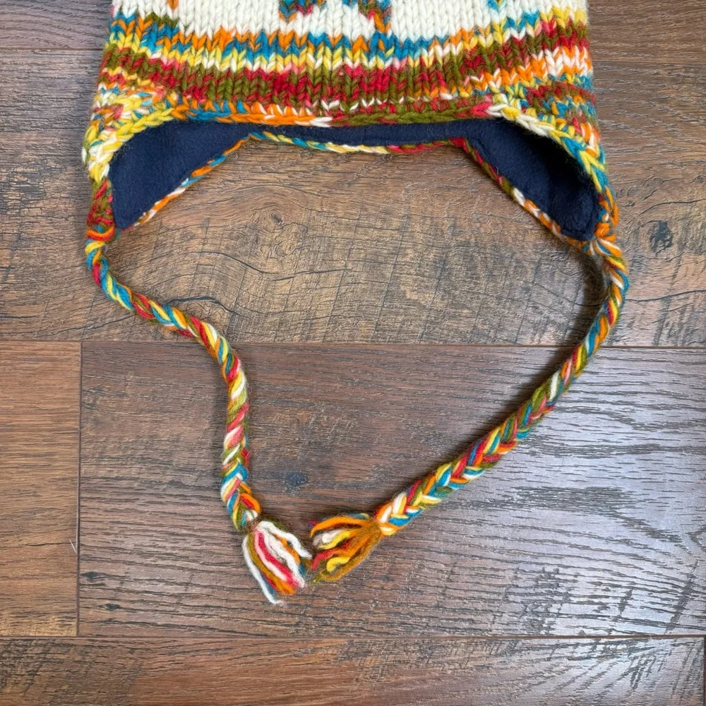 Women's Ski/Snowboard Multicolored / Snowflake Knit Print Beanie Hat